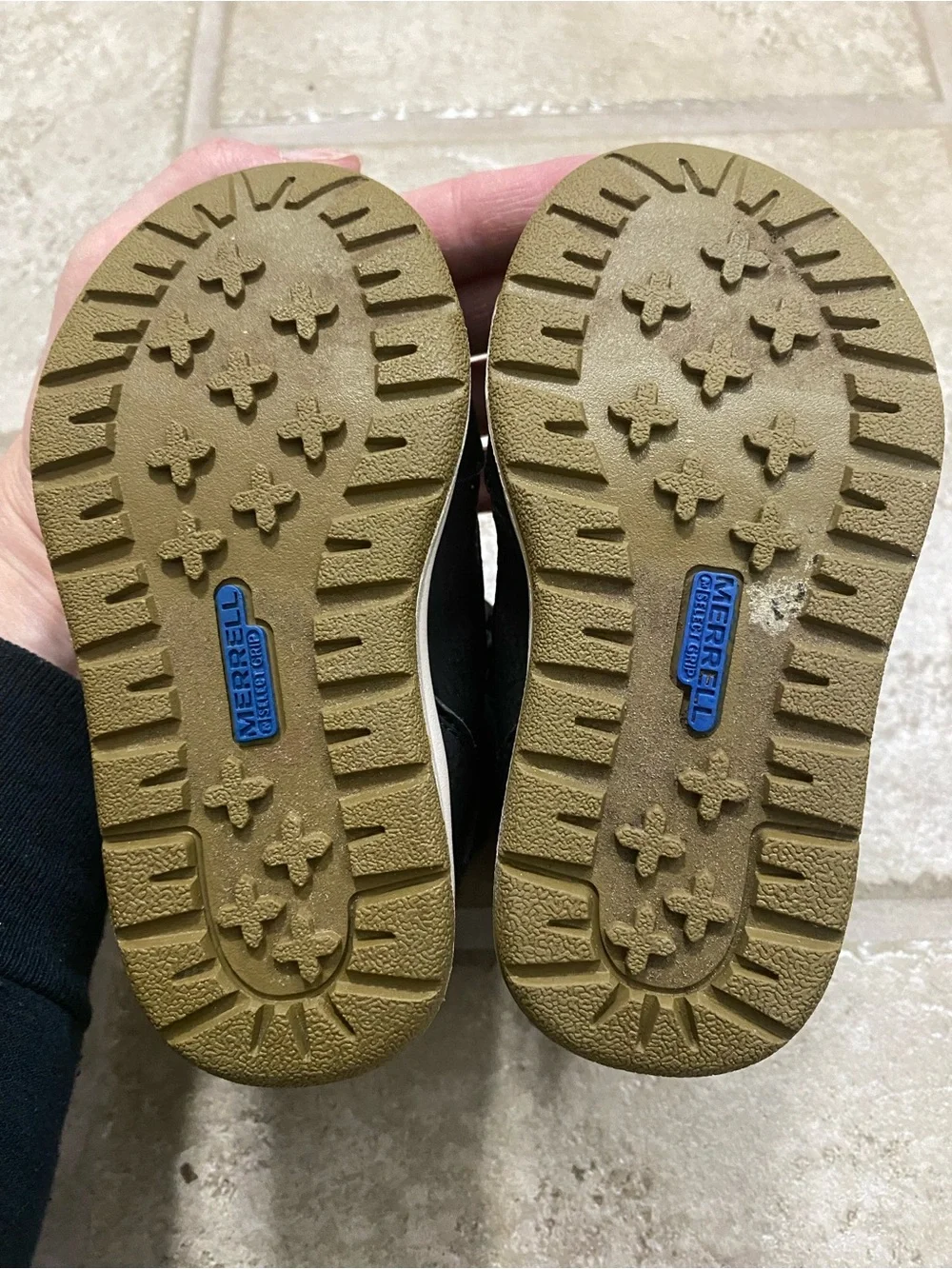 Merrell Kids Black Blue and Yellow Waterproof Winter Boots